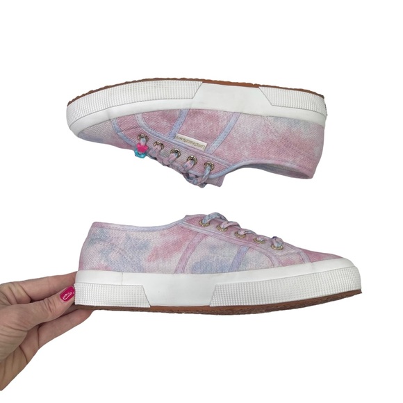 LoveShackFancy x Superga 2750 Cotton Candy Lace Up Sneakers - Picture 6 of 12